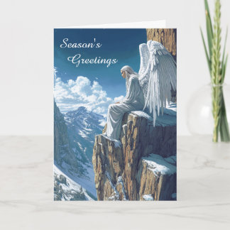 Mountain Angel Christmas   Card