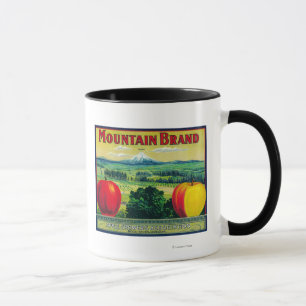 Mountain Apple Crate LabelHood River, OR Mug