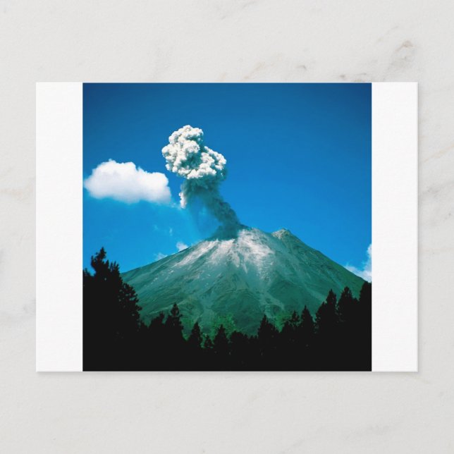 Mountain Arenal Erupting Costa Rica Postcard (Front)