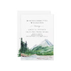 mountain bachelorette weekend itinerary invite