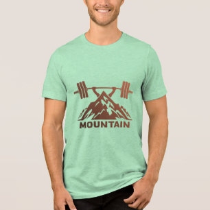 Mountain Barbell Adventure – Outdoor Fitness  Tri-Blend Shirt
