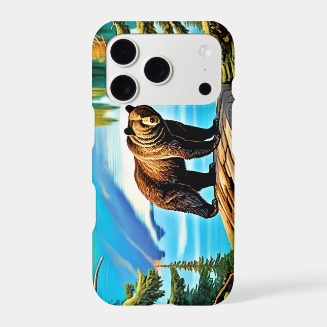 Mountain Bear: Lake Reflection Art (Back)