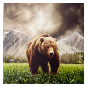Mountain Bear Tile