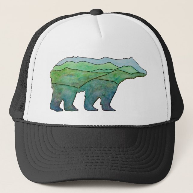 Mountain Bear Trucker Hat (Front)