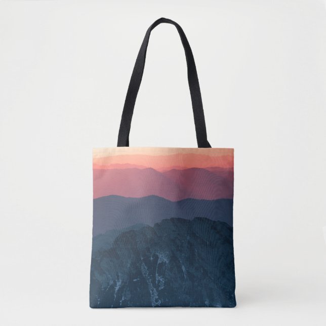 mountain beautiful sunset  tote bag (Front)