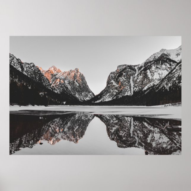 MOUNTAIN BESIDE LAKE POSTER (Front)