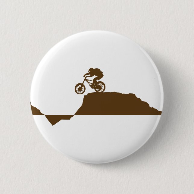 Mountain Bike 2 Inch Round Button (Front)
