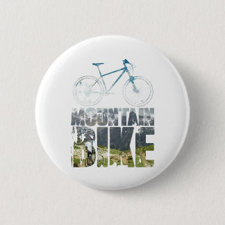 Mountain Bike 2 Inch Round Button