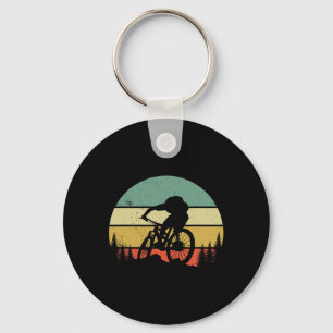 Mountain Bike Apparel Retro Mtb Biking Cycling Keychain