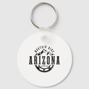 Mountain Bike Arizona Mtb Downhill Biking Vintage Keychain