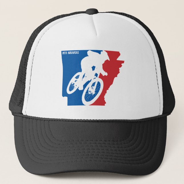 Mountain Bike Arkansas Trucker Hat (Front)