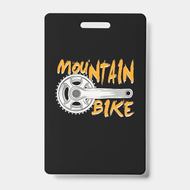 Mountain Bike Art Badge (Front)