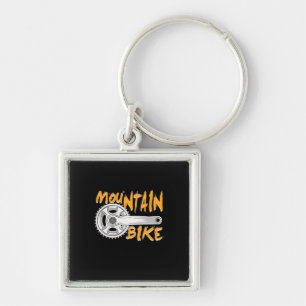 Mountain Bike Art Keychain