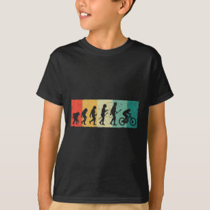 Mountain Bike Biker Mtb Biking Rider Evolution Dow T-Shirt
