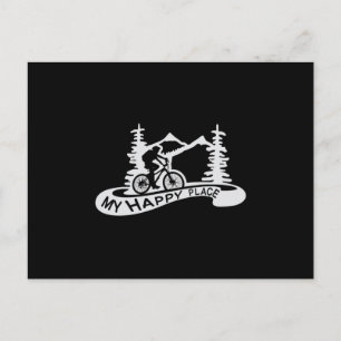Mountain Bike Biking Downhill Bicycle MTB Gift Postcard