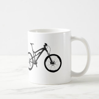 Mountain Bike - Black on White Coffee Mug