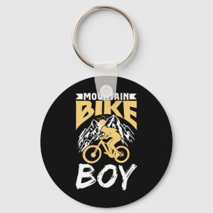 Mountain Bike Boy Mountainbike Biking Mtb Mountain Keychain