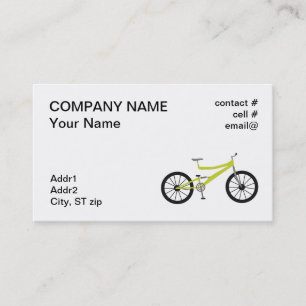 mountain bike business card