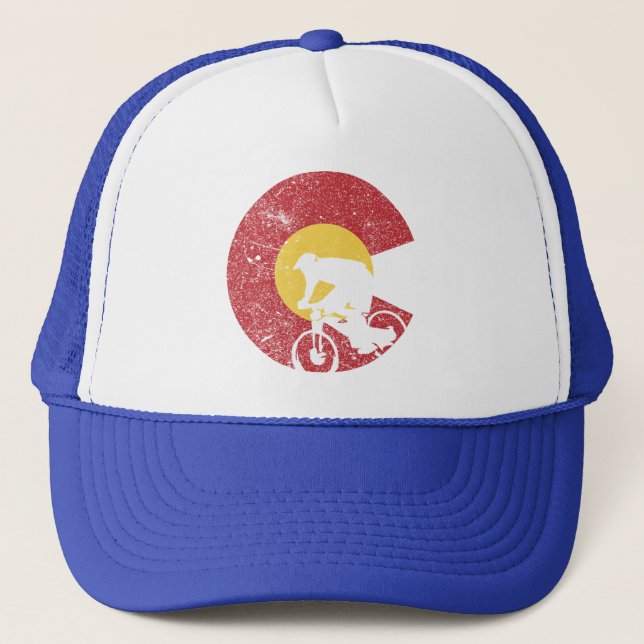 Mountain Bike Colorado Trucker Hat (Front)