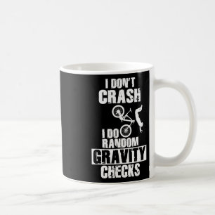 Mountain Bike Crash - Funny Mtb Gravity Checks  Coffee Mug