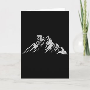 Mountain Bike Cyclists Cycling Downhill Bike Cycli Card
