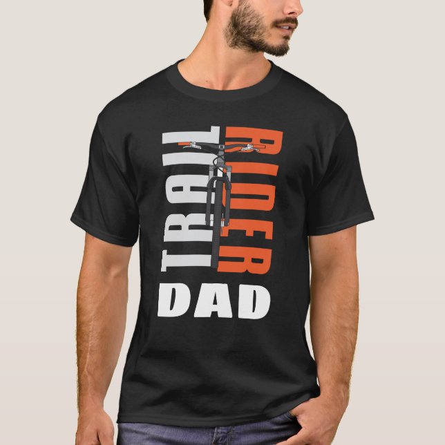 Mountain Bike Dad Custom Cycopath Family Cyclist T-Shirt (Front)