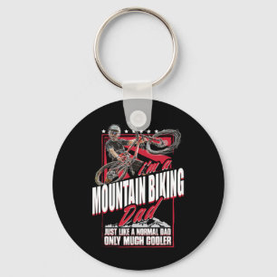 Mountain Bike Dad - Funny Biking Mtb Father's Day  Keychain