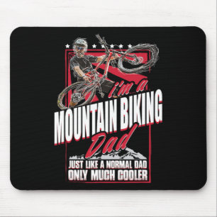 Mountain Bike Dad - Funny Biking Mtb Father's Day Mouse Pad