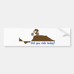Mountain Bike - Day Ride Bumper Sticker