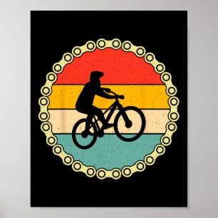 Mountain Bike Design For Biking Lover Cycling Bicy Poster