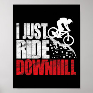 Mountain Bike Design For Mtb Downhill Biking  Poster
