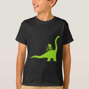 Mountain Bike Dinosaur Mtb Biker Cyclist  T-Shirt