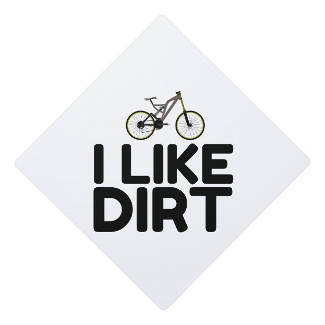 MOUNTAIN BIKE DIRT GRADUATION CAP TOPPER (Front)