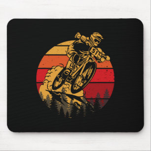 Mountain Bike Down Hill Mtb Biking Biker Motorcycl Mouse Pad