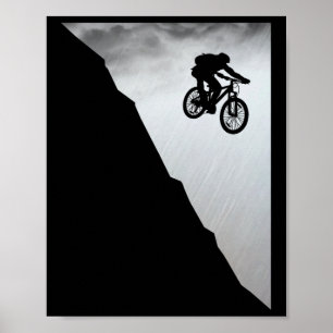 Mountain Bike Downhill Vintage Mtb Downhill Bicycl Poster