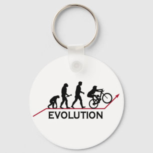 Mountain Bike Evolution Keychain