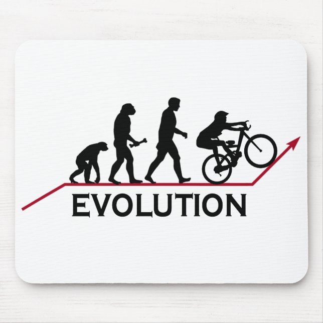 Mountain Bike Evolution Mouse Pad (Front)
