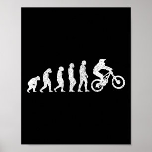 Mountain Bike Evolution - Mtb Downhill Biking Gift Poster
