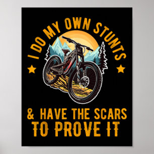 Mountain Bike For Mens Boys Womens Funny Mtb Bikin Poster