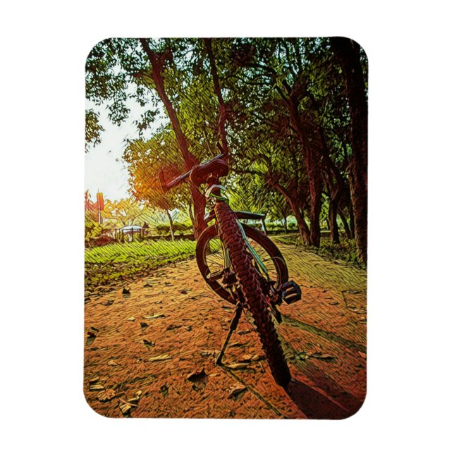 mountain bike gifts magnet (Vertical)