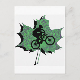 MOUNTAIN BIKE GREENER POSTCARD