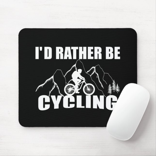 Mountain Bike Humor - Funny Cycling Mouse Pad (With Mouse)