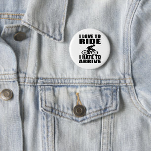 Mountain Bike Humour - Biking Quote - Funny Cyclin 2 Inch Round Button