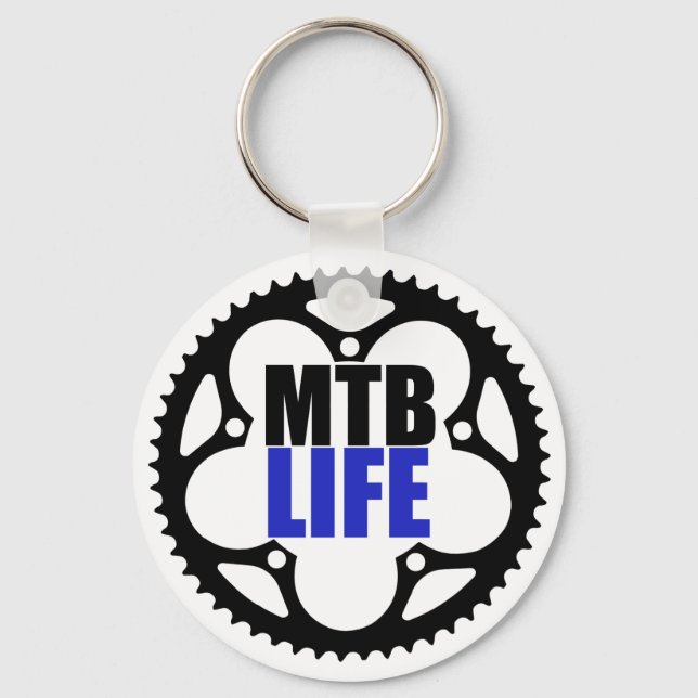 Mountain Bike Life Keychain (Front)