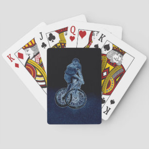 Mountain bike Llandegla mtb bmx Playing Cards