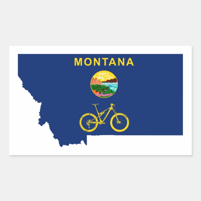 Mountain Bike Montana Sticker (Front)
