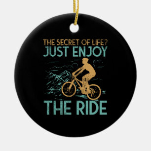 Mountain Bike Mountain Biker Ceramic Ornament