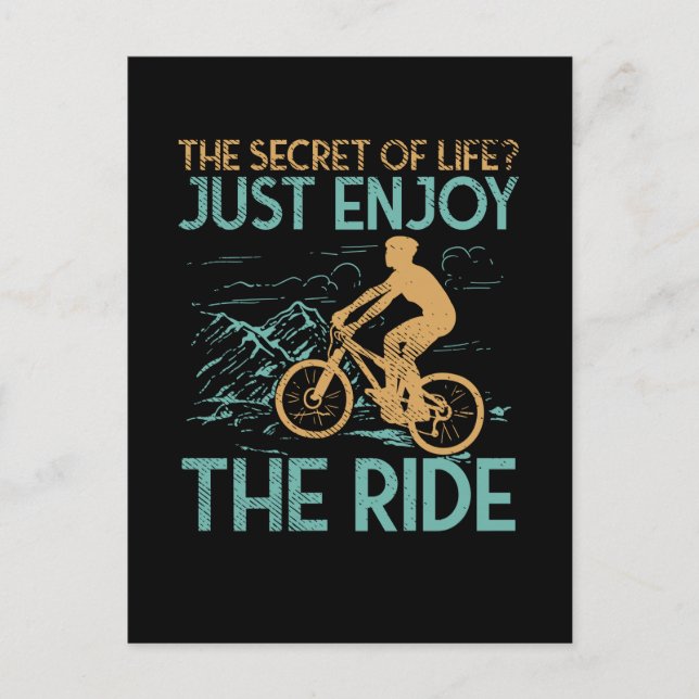 Mountain Bike Mountain Biker Postcard (Front)