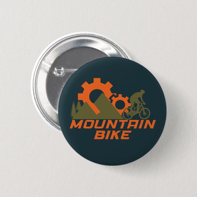 Mountain bike mountainbike 2 inch round button (Front & Back)