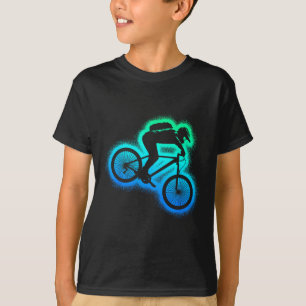 Mountain Bike Mtb Biker Kids Men Boys Downhill Bik T-Shirt